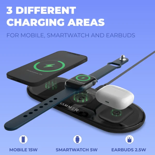 Hammer Flex 2.0 Wireless Charger 3 in 1 Charger - Image 2