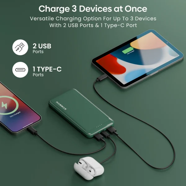 Hammer Ultra Charge 10000mAh Fast Charging Powerbank - Image 8
