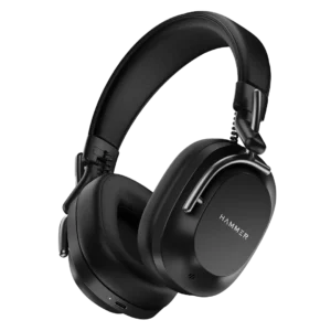 Hammer Bash Pro Wireless Headphones with 32db Hybrid ANC & Quad Mics