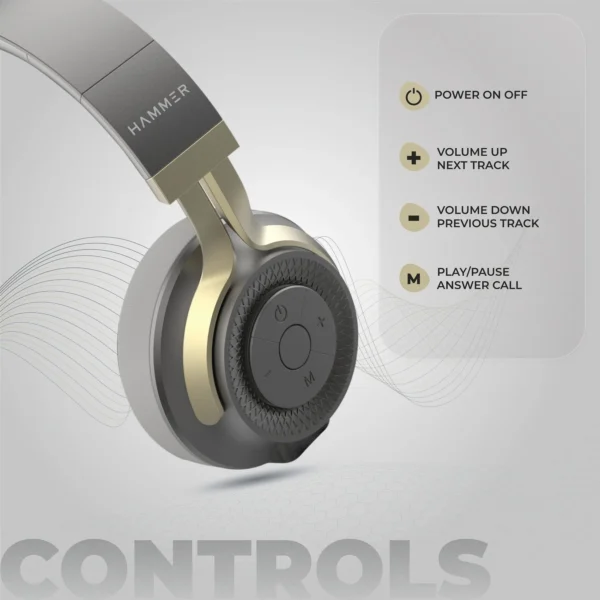 Hammer Bash 2.0 Wireless Bluetooth Headphone with Deep Bass - Image 11