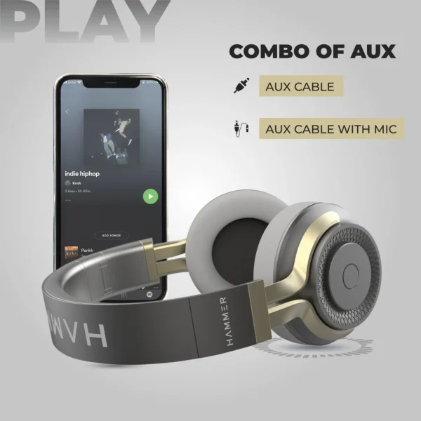 Hammer Bash 2.0 Wireless Bluetooth Headphone with Deep Bass - Image 12