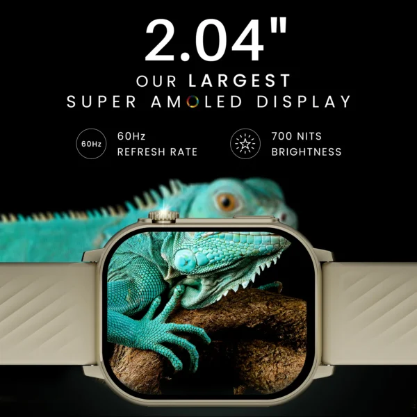Hammer Arctic 2.04" Super Amoled Display Bluetooth Calling Smartwatch - Image 5