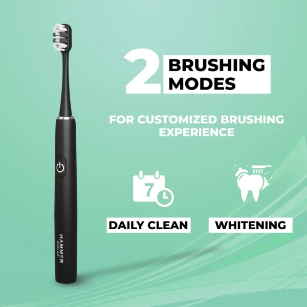Hammer Flow 2.0 Electric Toothbrush with 2 Replaceable Brush Heads - Image 3