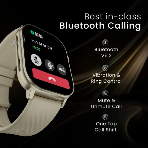 Hammer Arctic 2.04" Super Amoled Display Bluetooth Calling Smartwatch - Image 6