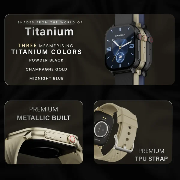 Hammer Arctic 2.04" Super Amoled Display Bluetooth Calling Smartwatch - Image 10