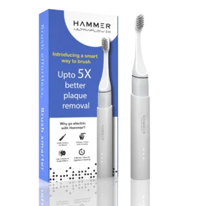 Hammer Ultra Flow 2.0 Premium Electric Toothbrush with 2 Replaceable Heads
