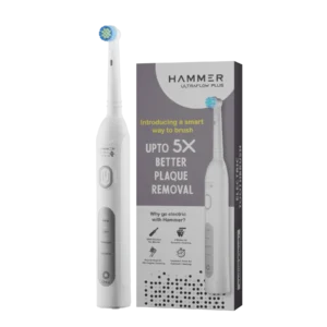 Hammer Ultra Flow Plus Oscillating Electric Toothbrush with 2 Brush Heads
